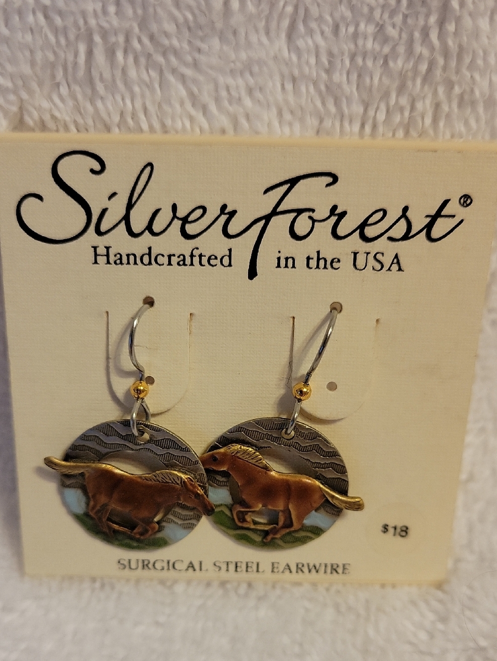 Silver Forest Minimal Curved Hook Earrings in Silver